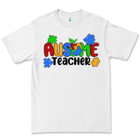 White ausome teacher Premium Tee - MaliasSmallBusiness