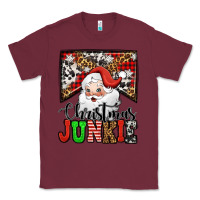 Burgundy Christmas junkie Santa Claus Classic Tee - Jasminsmagicworld