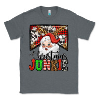 Charcoal Heather Christmas junkie Santa Claus Classic Tee - Jasminsmagicworld