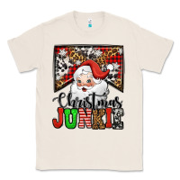 Natural Christmas junkie Santa Claus Classic Tee - Jasminsmagicworld