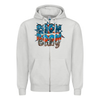 Dove Grey Boom boom baby Zipper Hoodie - FaDigitalArtStudio