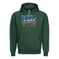 Sports Green Boom boom baby Zipper Hoodie - FaDigitalArtStudio
