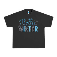 Pigment Black hello winter Urban Heavy Tee - JahusDesignShop