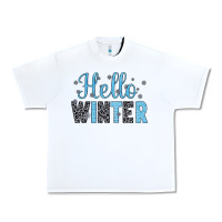 White hello winter Urban Heavy Tee - JahusDesignShop