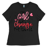 Black this girl will change the world Ladies Tee - MaliasSmallBusiness