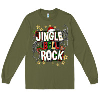 Army Green Jingle bell rock Long Sleeve Tee - NancyCooperArtShop