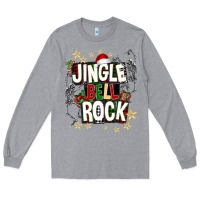 Heather Grey Jingle bell rock Long Sleeve Tee - NancyCooperArtShop