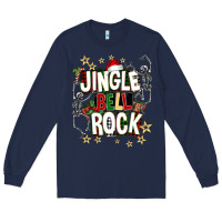 Navy Jingle bell rock Long Sleeve Tee - NancyCooperArtShop