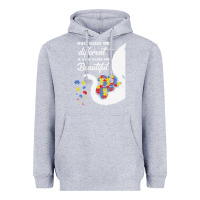 Heather Grey Autism Different Makes You Beautiful Heavyweight Hoodie - CowhideDigitalArt