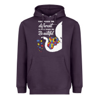Plum Autism Different Makes You Beautiful Heavyweight Hoodie - CowhideDigitalArt