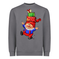 Storm cute christmas gnome Heavyweight Sweatshirt - CowGirlArtShop