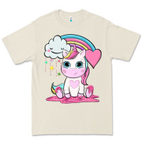 Bone cute unicorn and rainbow Premium Tee - NancyCooperArtShop
