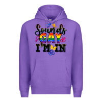 Purple sounds gay im in Premium Hoodie - FaDigitalArtStudio