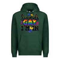 Sports Green sounds gay im in Premium Hoodie - FaDigitalArtStudio