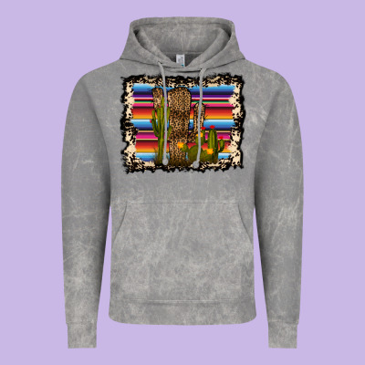 Serape Cactus Vintage Hoodie Designed By Bettercallsaul