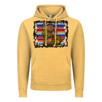 Vintage Mustard Serape Cactus Vintage Hoodie - Bettercallsaul