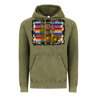 Vintage Olive Serape Cactus Vintage Hoodie - Bettercallsaul