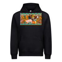 Black Fall farm animals cow pig rooster Urban Hoodie - Artiststas