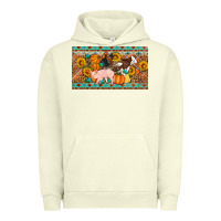 Pigment Pistachio Fall farm animals cow pig rooster Urban Hoodie - Artiststas