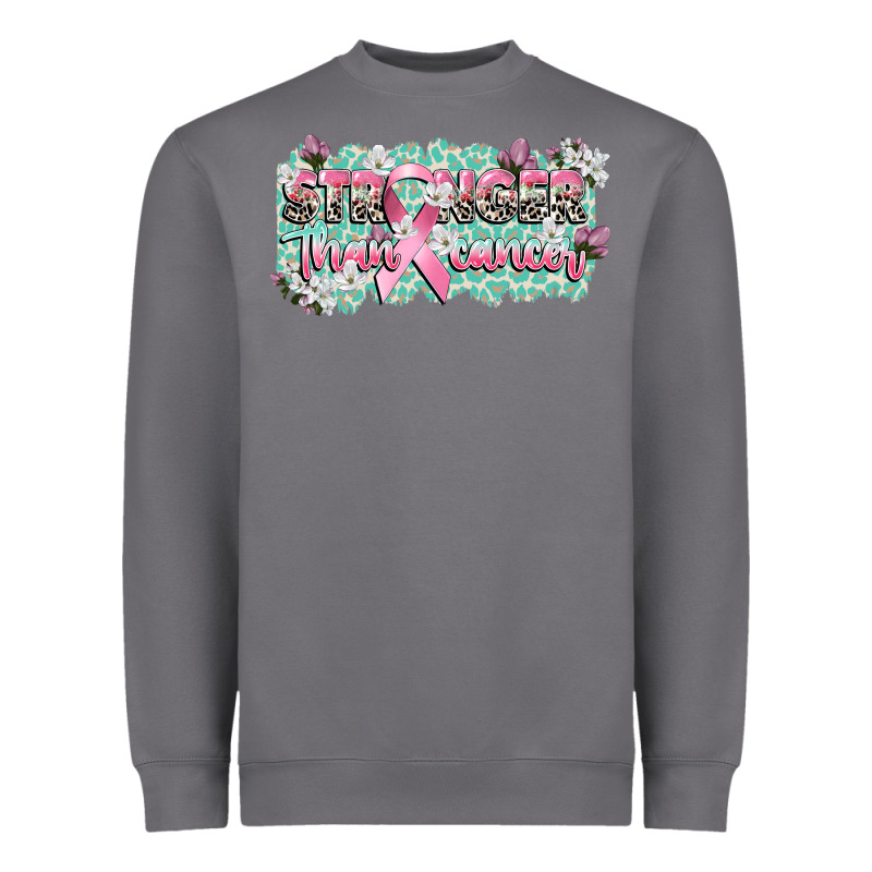 Stronger Than Cancer Cancer Awareness Heavyweight Sweatshirt by CowGirlArtShop | Teevron