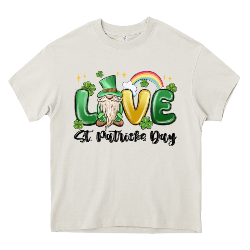 Love St. Patricks Day Gnome Heavy Core Tee by MaliasSmallBusiness | Teevron