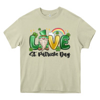 Mossy love st. patricks day gnome Heavy Core Tee - MaliasSmallBusiness