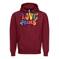 Burgundy Love wins Zipper Hoodie - FaDigitalArtStudio