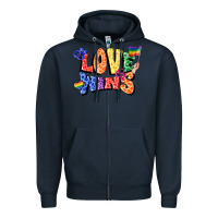 Navy Love wins Zipper Hoodie - FaDigitalArtStudio