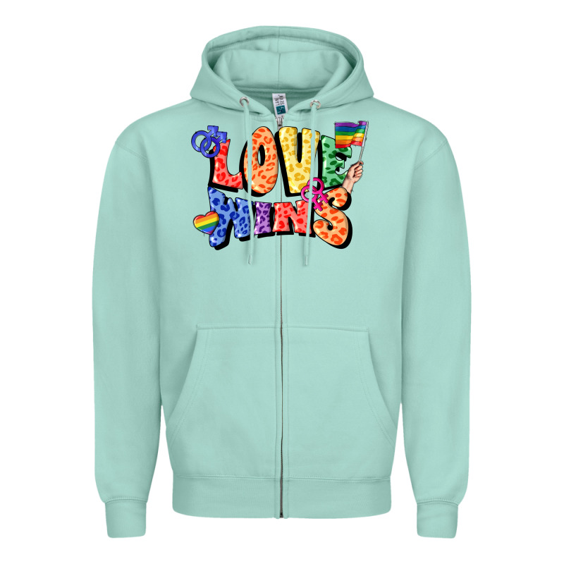 Love Wins Zipper Hoodie by FaDigitalArtStudio | Teevron