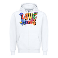 White Love wins Zipper Hoodie - FaDigitalArtStudio