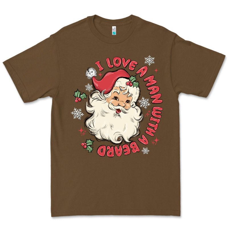 I Love A Man With A Beard Premium Tee by MaliasSmallBusiness | Teevron