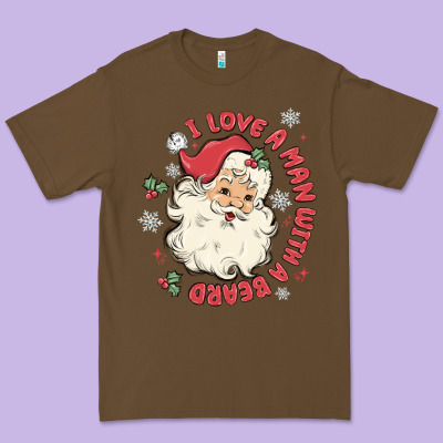 I Love A Man With A Beard Premium Tee Designed By Maliassmallbusiness