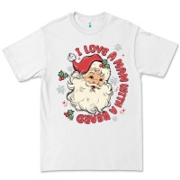 White i love a man with a beard Premium Tee - MaliasSmallBusiness