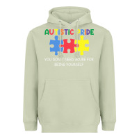 Matcha Autistic Pride Autism Awareness Heavyweight Hoodie - CowhideDigitalArt
