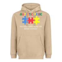 Mushroom Autistic Pride Autism Awareness Heavyweight Hoodie - CowhideDigitalArt