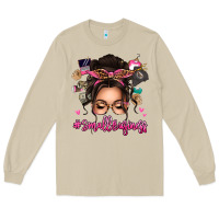 Mushroom Small business messy bun Long Sleeve Tee - texasbilliewilder