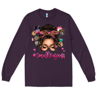 Plum Small business messy bun Long Sleeve Tee - texasbilliewilder