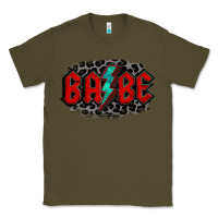 Army Green lightning bolt babe Classic Tee - Jasminsmagicworld