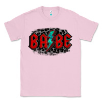 Bubblegum Pink lightning bolt babe Classic Tee - Jasminsmagicworld