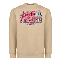 Mushroom heal cancer luke 1 37 Heavyweight Sweatshirt - CowGirlArtShop