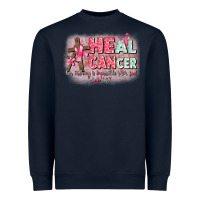 Navy heal cancer luke 1 37 Heavyweight Sweatshirt - CowGirlArtShop
