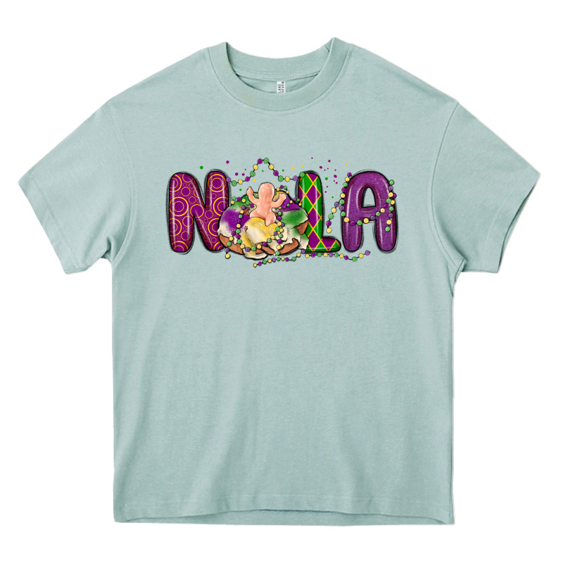 Nola Cake Mardi Gras Heavy Core Tee by MaliasSmallBusiness | Teevron