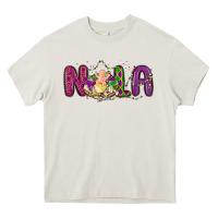 Cream nola cake mardi gras Heavy Core Tee - MaliasSmallBusiness