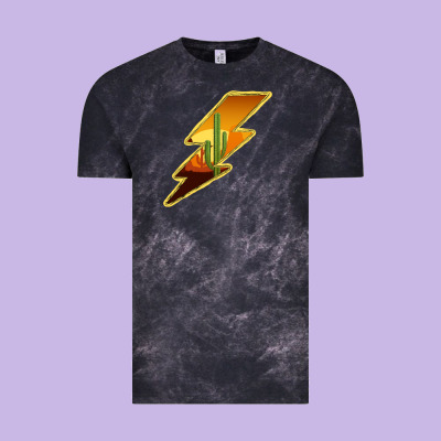 Cactus Sunset Lightning Vintage Tee Designed By Bettercallsaul