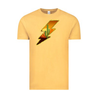 Vintage Mustard Cactus Sunset Lightning Vintage Tee - Bettercallsaul