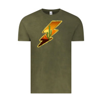 Vintage Olive Cactus Sunset Lightning Vintage Tee - Bettercallsaul