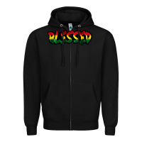 Black Juneteenth blessed Zipper Hoodie - FaDigitalArtStudio