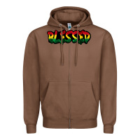 Chestnut Juneteenth blessed Zipper Hoodie - FaDigitalArtStudio