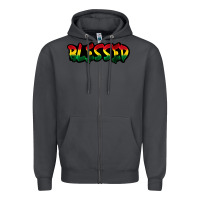 Smoke Juneteenth blessed Zipper Hoodie - FaDigitalArtStudio