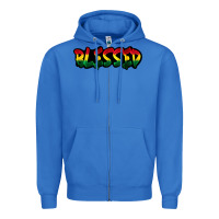 True Royal Juneteenth blessed Zipper Hoodie - FaDigitalArtStudio